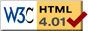 Ícone Conformidade HTML4.01! [Nova janela].
