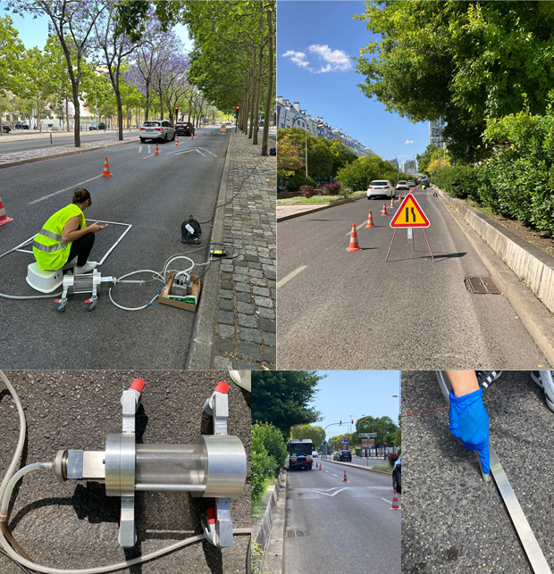 Road dust sampling tests