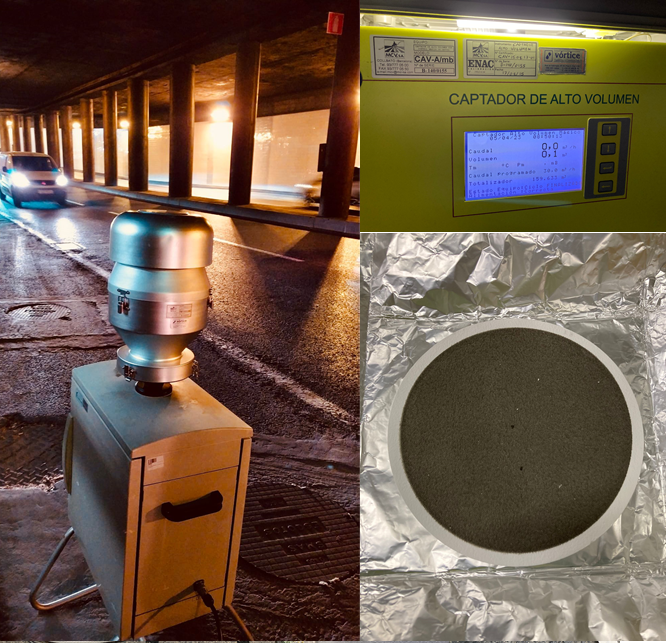 Road dust sampling tests