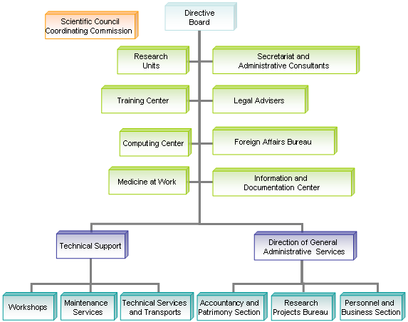 Organigrama of ITN.